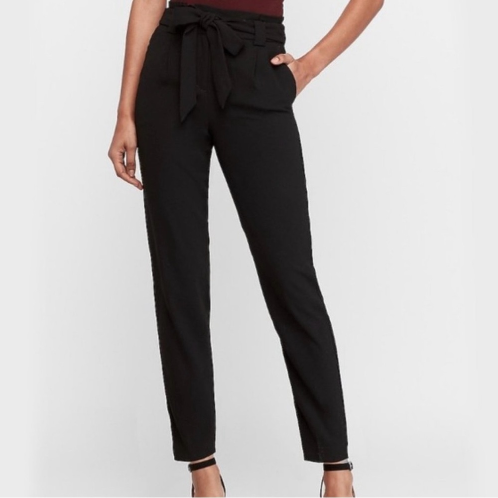 Linen Blend Ankle Pants